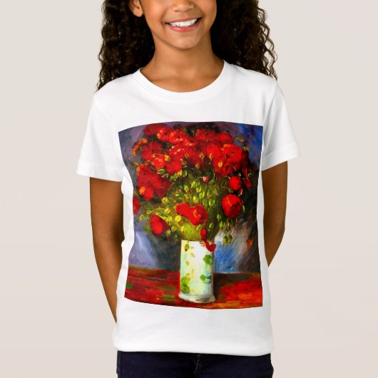 Van Gogh Red Poppies T-Shirt (Vorderseite)