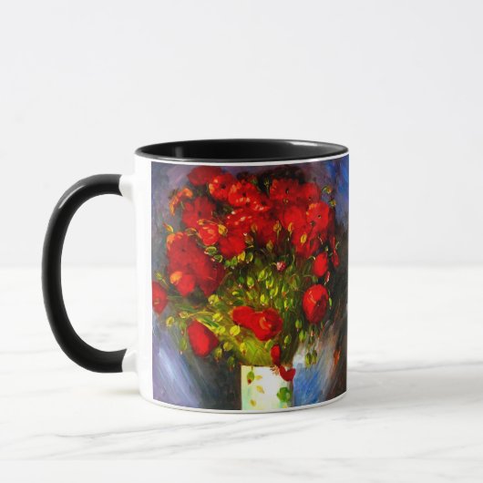 Van Gogh Red Poppies Tasse (Links)