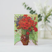Van Gogh Red Poppies und Daisies Postcard Postkarte (Stehend Vorderseite)