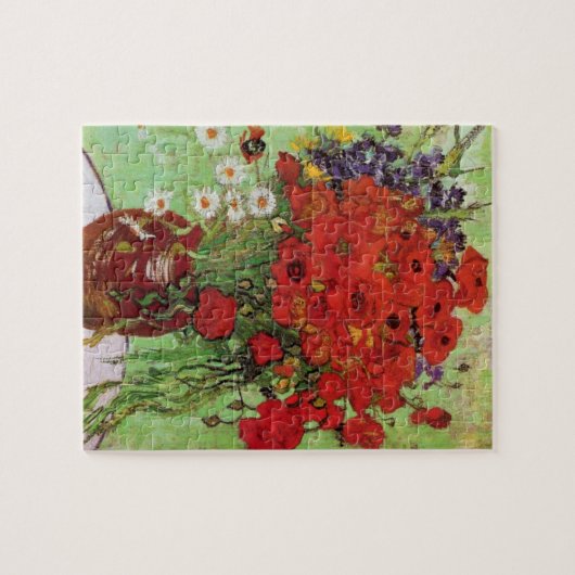 Van Gogh Red Poppies und Daisies Puzzle (Horizontal)