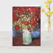 Van Gogh Red Poppies Vielen Dank Karte (Gelbe Blume)