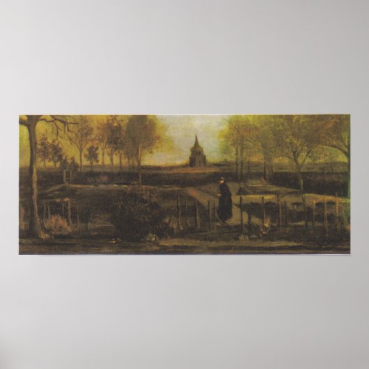 Van Gogh - Rekrutengarten in Nuenen Poster (Vorne)