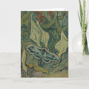 Van Gogh Riesiger Pfauenspinner Vintage Natur Kuns Karte