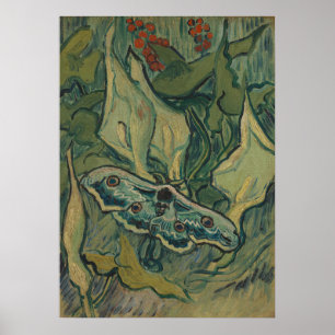 Van Gogh Riesiger Pfauenspinner Vintage Natur Kuns Poster
