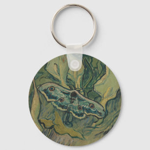 Van Gogh Riesiger Pfauenspinner Vintage Natur Kuns Schlüsselanhänger