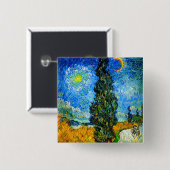 Van Gogh Road mit Cypress und Star Button (Vorne & Hinten)