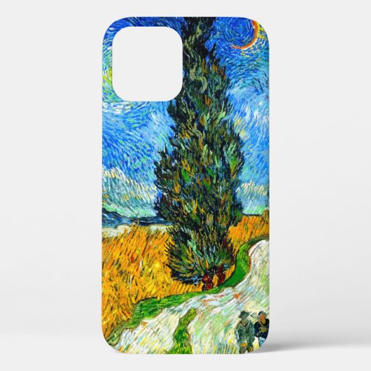 Van Gogh Road mit Cypress und Star Case-Mate iPhone Hülle (Rückseite)