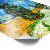 Van Gogh Road mit Cypress und Star Fotodruck (Ecke)