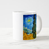 Van Gogh Road mit Cypress und Star Jumbo-Tasse (Vorderseite Rechts)
