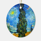 Van Gogh Road mit Cypress und Star Keramik Ornament (Links)