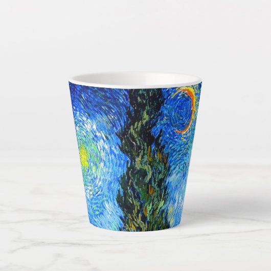 Van Gogh Road mit Cypress und Star Milchtasse (Vorderseite)