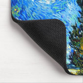 Van Gogh Road mit Cypress und Star Mousepad (Ecke)