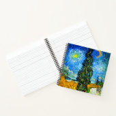 Van Gogh Road mit Cypress und Star Notizblock (Innenseite)