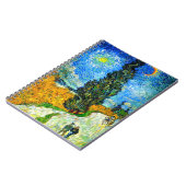 Van Gogh Road mit Cypress und Star Notizblock (Linke Seite)