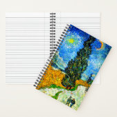 Van Gogh Road mit Cypress und Star Notizblock (Innen)