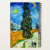 Van Gogh Road mit Cypress und Star Notizblock (Rückseite)