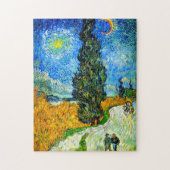 Van Gogh Road mit Cypress und Star Puzzle (Vertikal)