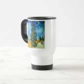 Van Gogh Road mit Cypress und Star Reisebecher (Vorderseite Links)
