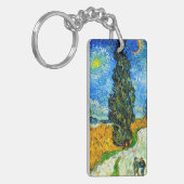 Van Gogh Road mit Cypress und Star Schlüsselanhänger (Vorderseite links)