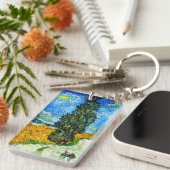 Van Gogh Road mit Cypress und Star Schlüsselanhänger (Vorderseite rechts)