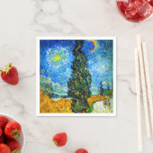 Van Gogh Road mit Cypress und Star Serviette (Beispiel)