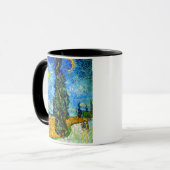 Van Gogh Road mit Cypress und Star Tasse (Vorderseite Links)