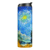 Van Gogh Road mit Cypress und Star Thermosbecher (Nach links gedreht)
