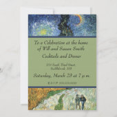 Van Gogh Road mit Cypressionismus Einladung (Rückseite)