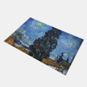 Van Gogh Road mit Cypressionismus Fußmatte (Schrägansicht)