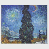 Van Gogh Road mit Cypressionismus Geschenkpapier (Flach)