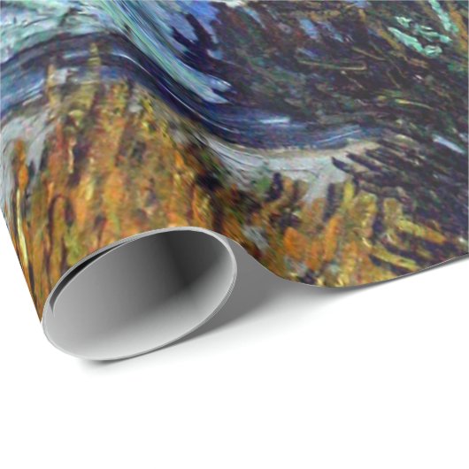 Van Gogh Road mit Cypressionismus Geschenkpapier (Rolleneckpunkt)