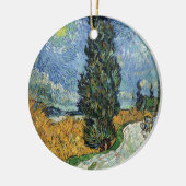 Van Gogh Road mit Cypressionismus Keramik Ornament (Links)