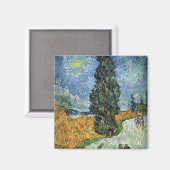Van Gogh Road mit Cypressionismus Magnet (Vorderseite/Rückseite)