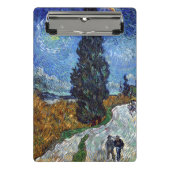 Van Gogh Road mit Cypressionismus Mini Klemmbrett (Vorderseite)