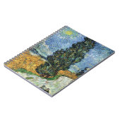 Van Gogh Road mit Cypressionismus Notizblock (Linke Seite)