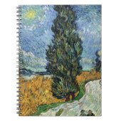 Van Gogh Road mit Cypressionismus Notizblock (Vorderseite)