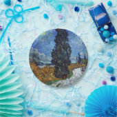 Van Gogh Road mit Cypressionismus Pappteller (Party)