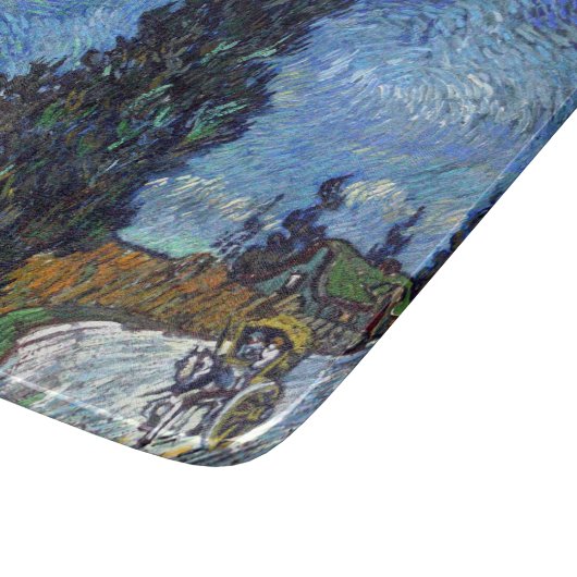 Van Gogh Road mit Cypressionismus Schneidebrett (Ecke)