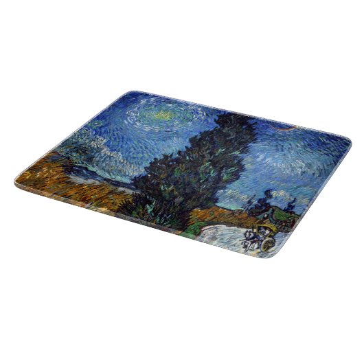 Van Gogh Road mit Cypressionismus Schneidebrett (Ecke)