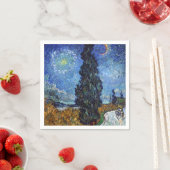 Van Gogh Road mit Cypressionismus Serviette (Beispiel)