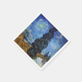 Van Gogh Road mit Cypressionismus Serviette (Ecke)