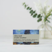 Van Gogh Road mit Cypressionismus Visitenkarte (Stehend Vorderseite)