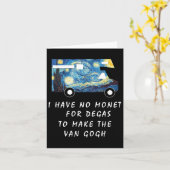 Van Gogh Road Trip T Shirt Funny Caravan Camping T Karte (Gelbe Blume)
