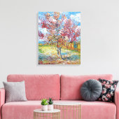 Van Gogh - Rosa Pfirsichbäume Leinwanddruck (Insitu (Wohnzimmer))