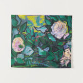 Van Gogh Rosa Rose Wandteppich (Vorderseite (Horizontal))