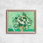 Van Gogh Rose Alte Kunst Berühmte Mauer Poster<br><div class="desc">Poster von Vincent Van Gogh,  Rose,  1890. Altes Gemälde mit weißen Blume auf einem Glas und einem grünen Ton in postimpressionistischem Stil. CCO Lizenz,  Public Domain Art. Frame nicht inbegriffen.</div>