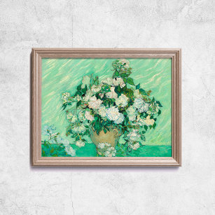 Van Gogh Rose Alte Kunst Berühmte Mauer Poster