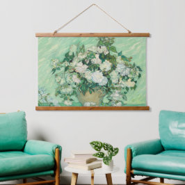 Van Gogh Rose Art Famous Wood Wall Wandteppich Mit Holzrahmen