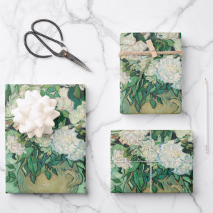 Van Gogh Rose Bekannte Alte Kunst Geschenkpapier Set