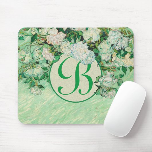 Van Gogh Rose Mousepad (Mit Mouse)